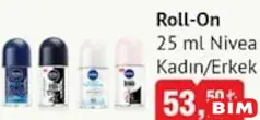 NİVEA ROLL-ON DEODORANT KADIN/ERKEK 25 ML